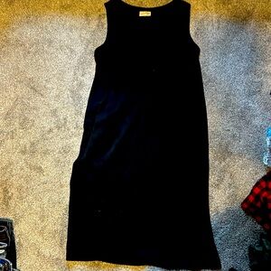 Long black dress fitted